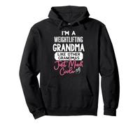 Cool Mothers Day Design Weightlifting Grandma Pullover Hoodie