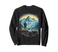 Cool Mountain Biker Enjoying Scenic View Sweatshirt