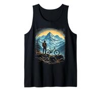 Cool Mountain Biker Enjoying Scenic View Tank Top