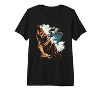 Cool Mountain Biker Jumping Off Rocks Premium T-Shirt