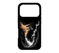Cool Mountain Biker Jumping Over Rocks and Dust Clouds Case for iPhone 17 Pro