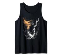 Cool Mountain Biker Jumping Over Rocks and Dust Clouds Tank Top