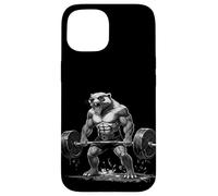 Cool Muscular Honey Badger Bodybuilder Fitness Power Gym Case for iPhone 15