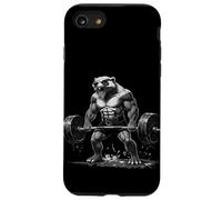 Cool Muscular Honey Badger Bodybuilder Fitness Power Gym Case for iPhone SE (2020) / 7/8