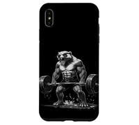 Cool Muscular Honey Badger Bodybuilder Fitness Power Gym Case for iPhone XS Max