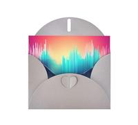 Cool Music sound wave Print Blank Cards and Envelopes 5" x 6" for Wedding Birthday Invitations and All Occasions
