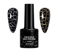 Cool Nail Polish - Crackle Gel Manicure, Trendy Crackle Uv Gel Polish for Women, High-Shine and Durable Nail Craft Colors | Salon-Quality Fingernail Decorations for Dating, Prom, Gatherings
