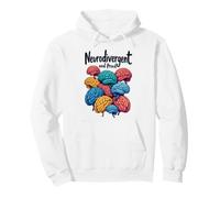 Cool Neurodivergent Mental Health Design for Men Women Kids Pullover Hoodie