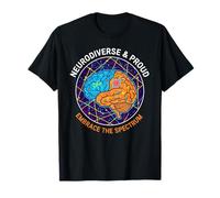 Cool Neurodivergent Mental Health Design for Men Women Kids T-Shirt