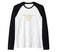 Cool New York City 10001 & NYC Latitude and Longitude Raglan Baseball Tee