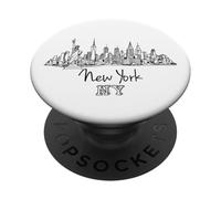 Cool New York City Sketch Drawing Art Illustration Graphic PopSockets Adhesive PopGrip