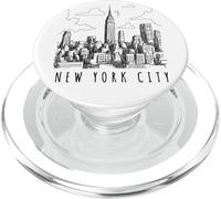 Cool New York City Sketch Drawing Skyline - New York City PopSockets PopGrip for MagSafe