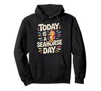 Cool Nice Sweet Retro Elegant Aesthetic Underwater Seahorse Pullover Hoodie
