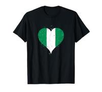 Cool Nigeria Flag A Proud Nigerians or Nigerian Pride T-Shirt