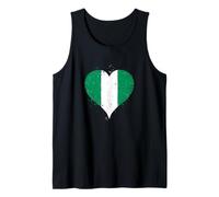 Cool Nigeria Flag A Proud Nigerians or Nigerian Pride Tank Top