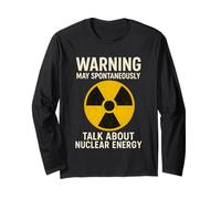 Cool Nuclear Energy Design for Men Women Nuclear Power Plant Long Sleeve T-Shirt