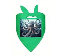 Cool Octopus Dog Bandanas Triangle Dog Scarf Soft Bibs Kerchief for Small Medium Large Pets, Stylish Handkerchief Adjustable Pet Bandana for Birthday, Wedding, Party