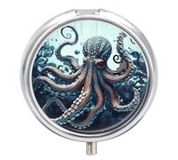 Cool Octopus Pill Box Pill Case Pill Organizer Medicine Pill Organizer Weekly Pill Organizer Pill Holder Small Pill Case Pill Containers Pill Holder for Purse
