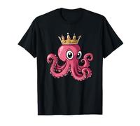 Cool Octopus with Crown Costume for Boys and Girls T-Shirt