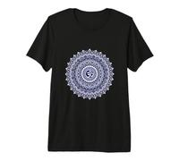 Cool Om Mandala Pattern Spiritual Art Premium T-Shirt