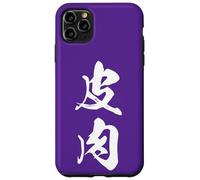 Cool One Word Graphic Japanese Kanji '皮肉' (irony) Case for iPhone 11 Pro Max
