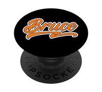 Cool Orange First Name Bruce College-Style Team Bruce PopSockets Adhesive PopGrip