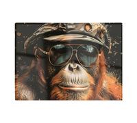 Cool Orangutan Chopping Board Warren Reed - Designer Brown One Size