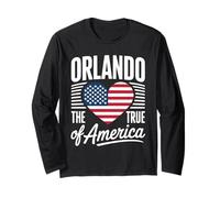 Cool Orlando July 4th Holiday USA President Patriot Long Sleeve T-Shirt