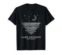 Cool Outdoor Vintage North America Adventure Lake Ontario T-Shirt