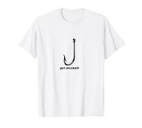 Cool Outdoors Fishing Get Hooked Fish Hook Value Graphic T-Shirt