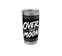 Cool Over the Moon Emblem Look Stainless Steel Insulated Tumbler
