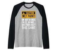 Cool Painter Art For Men Women Professional Painter Paint Raglan Baseball Tee