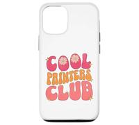 Cool Painters Club Retro Bubble Letters Art Class Groovy Case for iPhone 12/12 Pro