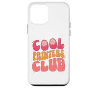 Cool Painters Club Retro Bubble Letters Art Class Groovy Case for iPhone 12 mini