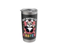 Cool Panda Bunny Just Waiting for Easter Vibes Stainless Steel Insulated Tumbler