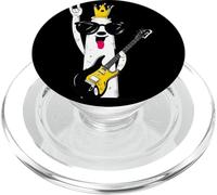 Cool Panda Guitar Player Retro Style Rock Music Design PopSockets PopGrip for MagSafe