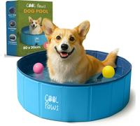 Cool Paws Collapsible Dog Pool 80X30Cm Foldable Paddling Pool For Kids For Dogs Cats Leakproof Dog Bath Tub For Indoor Outdoor