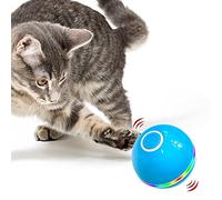 Cool Paws Premium Interactive Cat Toys Ball - Fun & Interactive Cat Toys for Indoor Cats | 360° Self-Rotating Ball with LED Light for Cats to Stimulate Hunting Instinct | USB Rechargeable Toy in Blue