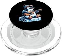 Cool Penguin Playing Guitar With Sunglasses And Beanie PopSockets PopGrip for MagSafe