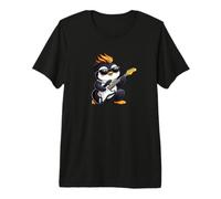 Cool Penguin Rocker Playing Guitar Premium T-Shirt