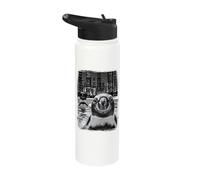 Cool Penguin Selfie in New York Stainless Steel Insulated Water Bottle