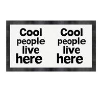 'Cool People Live Here' Pet Feeding Mat (PM00028923)