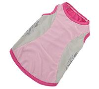 Cool Pet Tank Top with Reflective Pattern, Dog Clothing, Breathable Polyester Coat for Pomeranian Corgi, Summer (XL)
