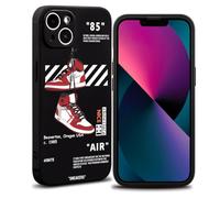 Cool Phone Case for iPhone 14 Case for Boys Men Aesthetic Red Basketball Drop-resistant Lens Protection Sport Sneaker Street Design Shockproof Designer Cases Compatible with iPhone 14 Case Black