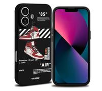 Cool Phone Case for iPhone 16 Plus Case for Boys Men Aesthetic Basketball Drop-resistant Lens Protection Sport Sneaker Street Design Shockproof Designer Cases Compatible with iPhone 16 Plus Case Black
