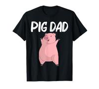 Cool Pig Gift For Dad Father Swine Boar Piggy Farm Animal T-Shirt