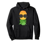 Cool Pineapple Upside Down Hawaiian Pineapple wear Sunglasse Pullover Hoodie