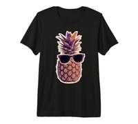 Cool Pineapple with Sunglasses Premium T-Shirt
