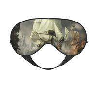 Cool Pirate Ship Sleep Mask Night's Sleep Soft Eye Mask Adjustable Strap Works Nap Position Sleeping Aid