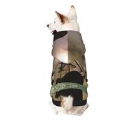 Cool Pirate Ship Small Dog Hoodie Cute Printed Pet Sweater with Hood for Small Breed Dogs, Lightweight Comfortable
